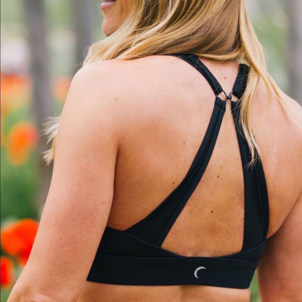 Black adjustable mesh bra XXXL